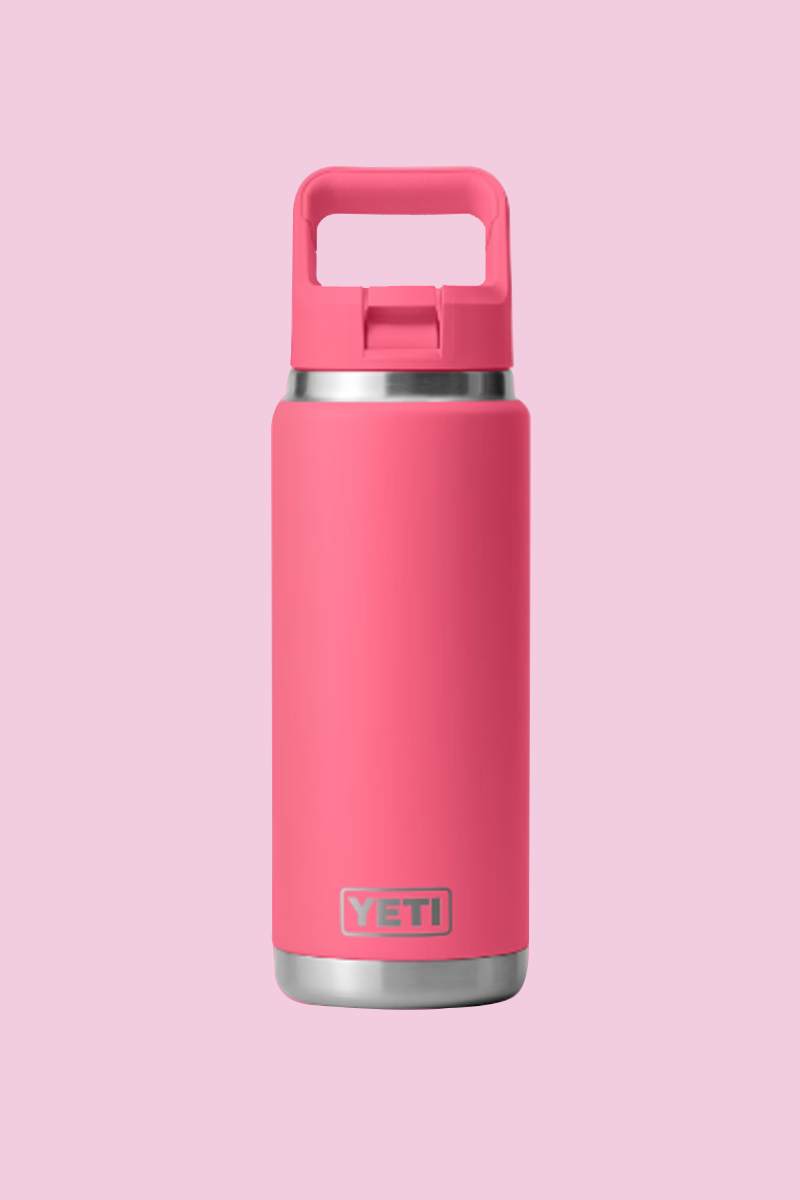 RAMBLER 26 OZ WATER BOTTLE  WITH COLOR-MATCHED STRAW CAP